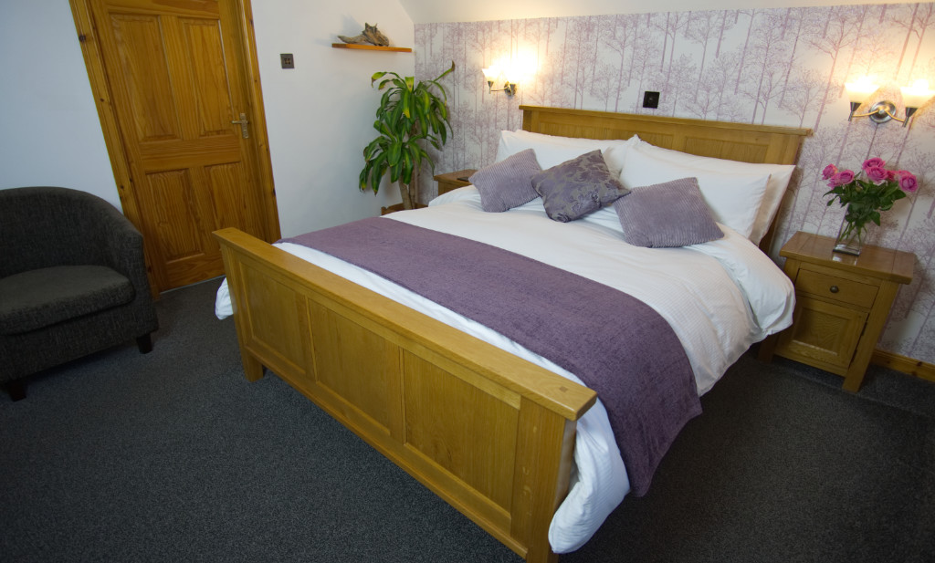 Our large double room with woodland views