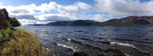 Looking down Loch ness from just outside Pottery House